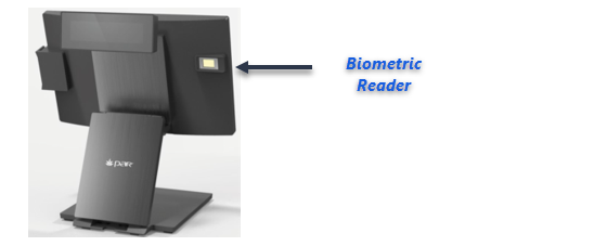 How do I configure the biometric (fingerprint) reader for the Helix ...