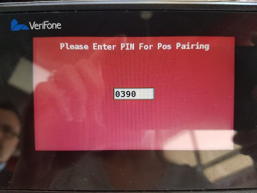 How do I pair a verifone device on a terminal?