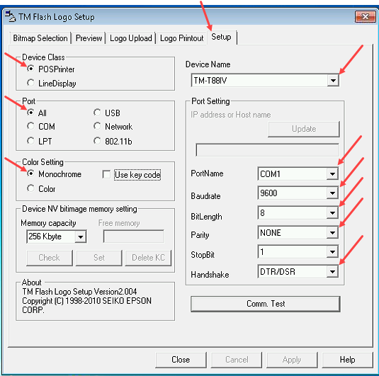 How do I add a logo or QR code to Epson TM-T88 Printer?